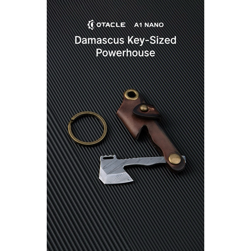 Olight Otacle A1 Nano Damascus Keychain Hatchet | Shopee Thailand