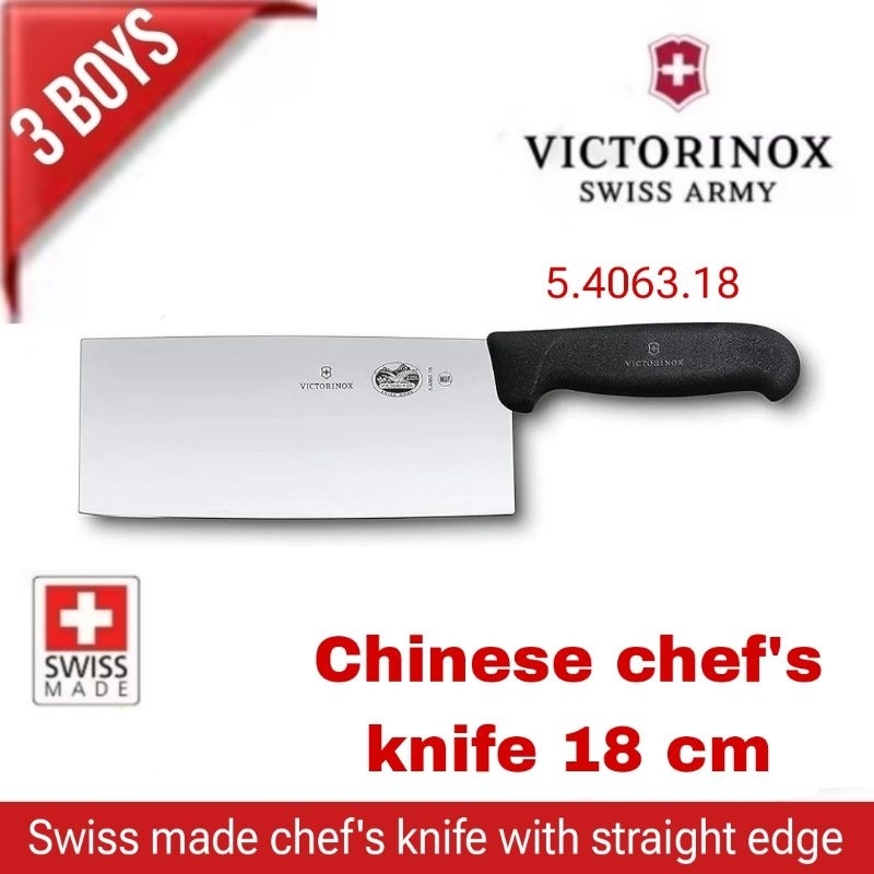 มีดปังตอ มีดทำครัว Victorinox รุ่น Fibrox Chinese chef's knife 18 cm 5.