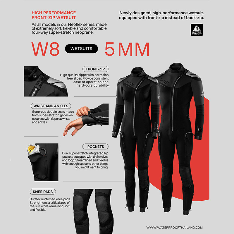 Waterproof W8 Wetsuit 7mm Ladies