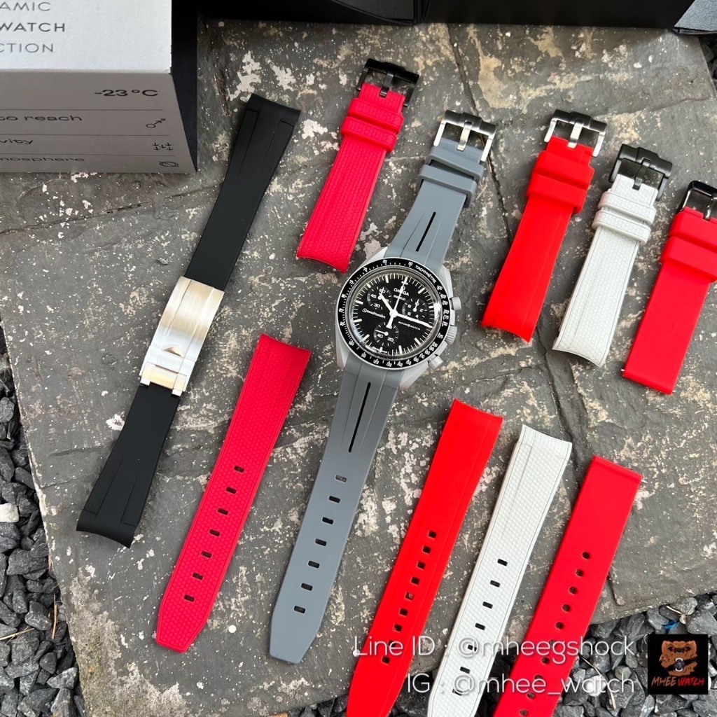 Inexpensive Good Looking Rubber 22 mm Watch Strap 1M-SP58B2B_K0015820 main image 0