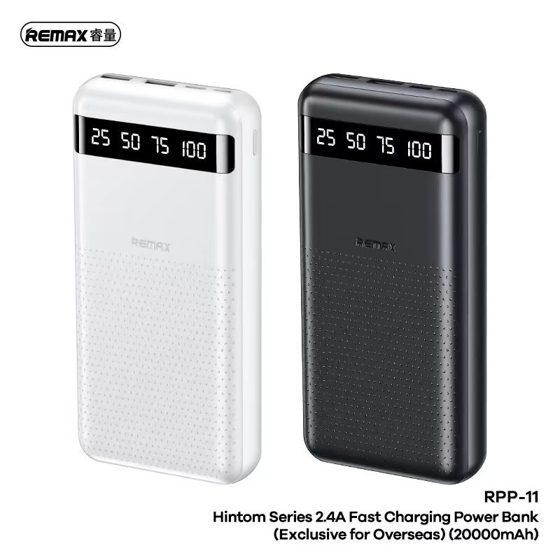 Remax RPP-11 Power Bank แบตเตอรี่สำรอง ความจุ 20000mAh จ่ายไฟสูงสุด 2 ...