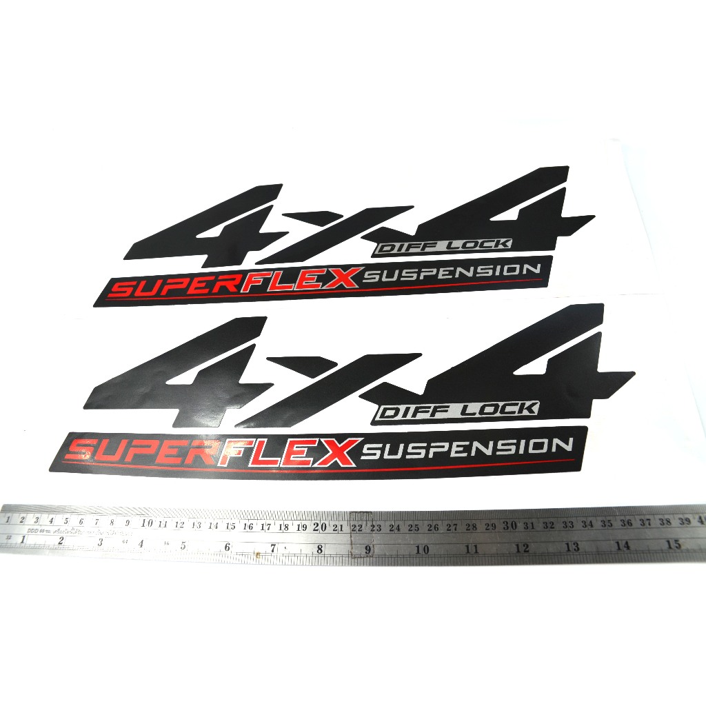 sticker 4x4 diff lock super flex suspension + sticker PRERUNNER SUPER ...