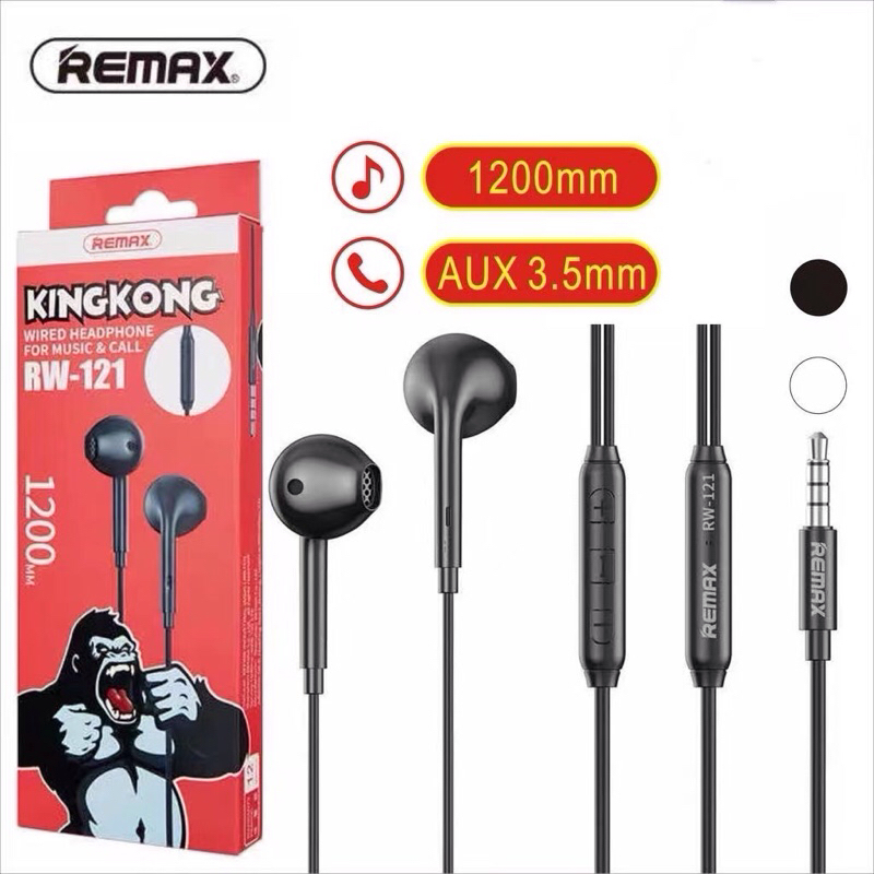 หูฟัง Remax RW-121 แบบปรับเสียงได้ STEREO SOUND For Ios & Android (ของ ...