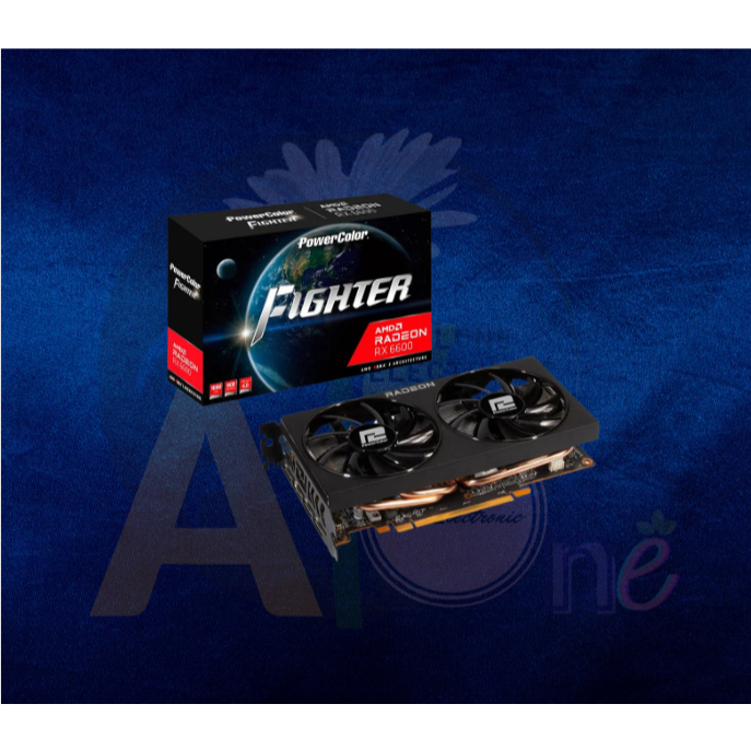 PowerColor Fighter RX 6600 8GB GDDR6 (AXRX 6600 8GBD6-3DH) AMD Radeon ...