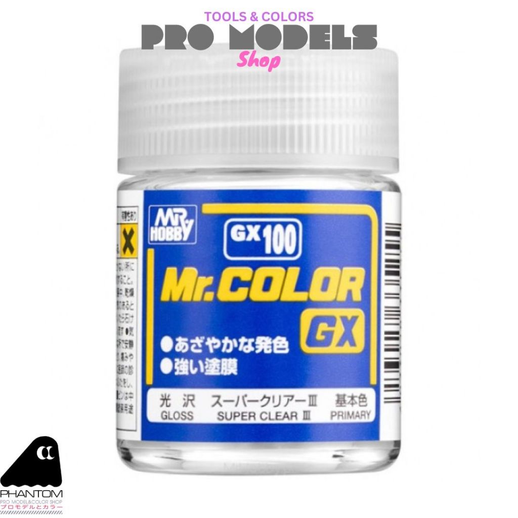 MR.COLOR GX100 Super Clear III สีเคลือบเงาพิเศษ สูตรแลคเกอร์ Lacquer 18 ...