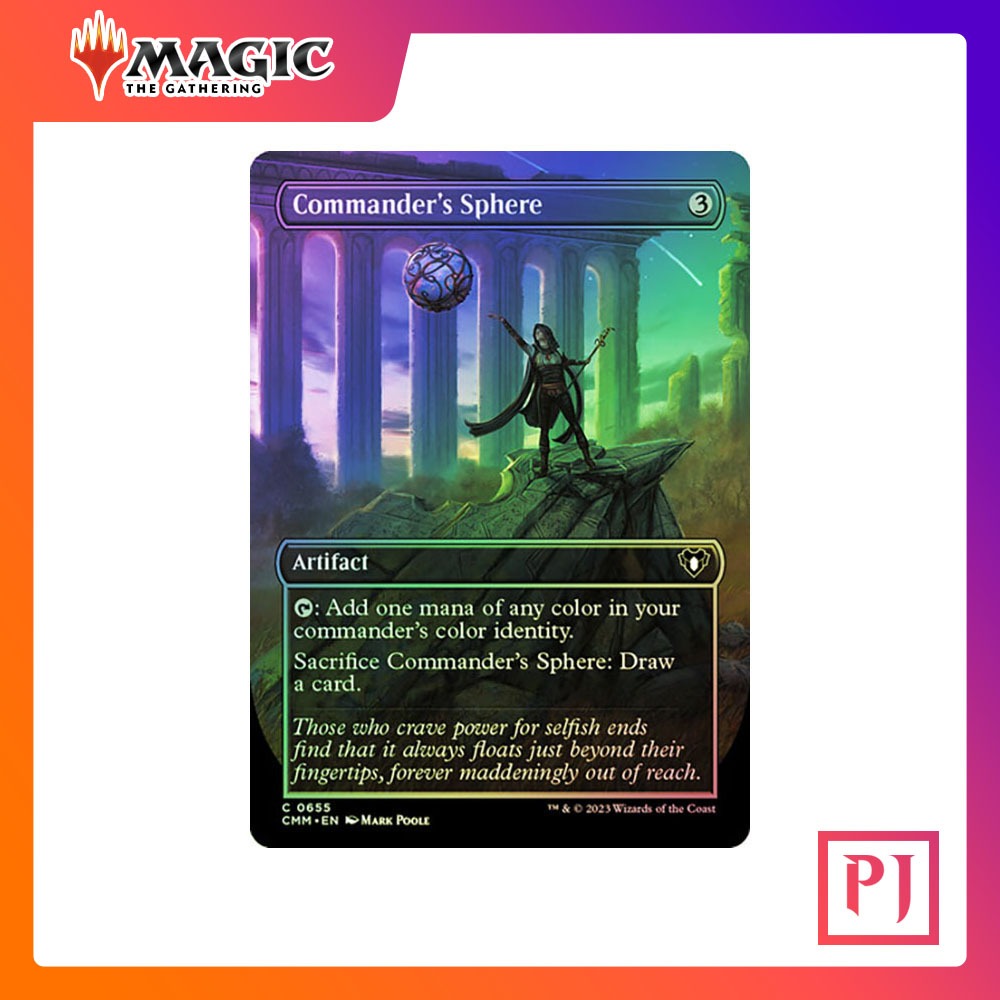 [MTG] Commander's Sphere (Borderless) [CMM] [ARTIFACT] [COMMON] [FOIL ...