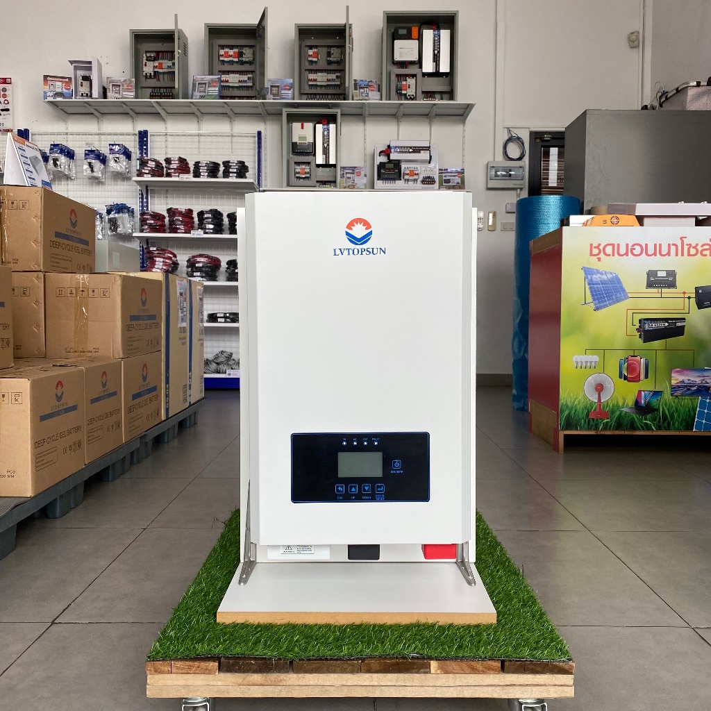 Hybrid Off Grid Inverter 6000W 48V MPPT 100A เทอรอยด์ รับแรงกระชากได้ 3 ...