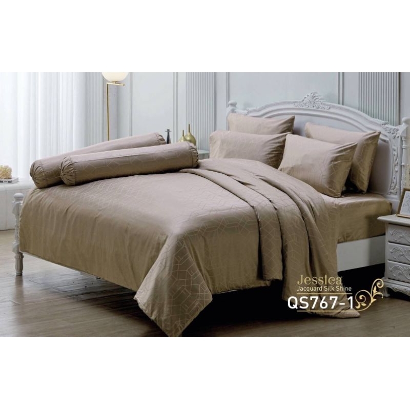 ผ้าปูที่นอนไม่รวมนวม เจสสิก้า แจ๊คการ์ด(Jessica Jacquard) Cotton 100% ...