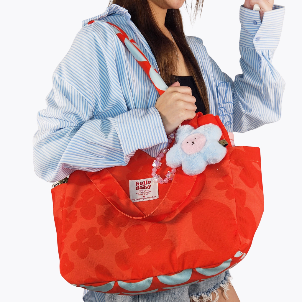 [พรีออเดอร์5-7 วัน] Hello Daisy [แบรนด์ไทย] -Weekend bag กระเป๋าข้าง 2 ...