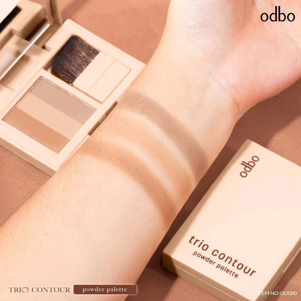 Odbo Trio Contour Powder Palette #OD1310 โอดีบีโอ ทรีโอ้ คอนทัวร์ พาว ...