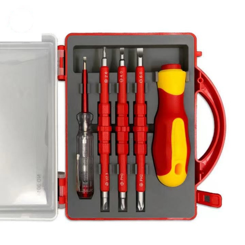 5-in-1 insulated multifunctional screwdriver with pen and magnetic ...