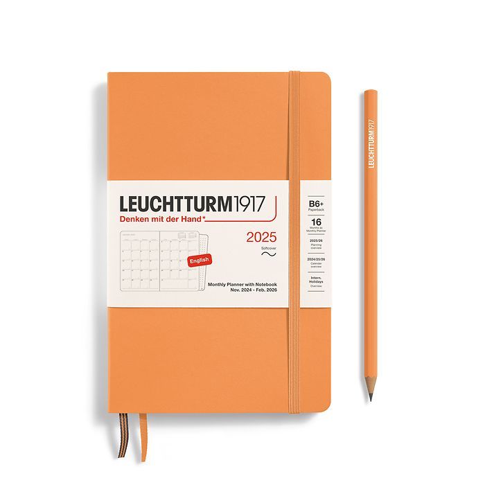 LEUCHTTURM1917 370608 maandplanner & notitieboek Paperback (B6 ) 2025, 16 maanden, softcover, lila, Duits
