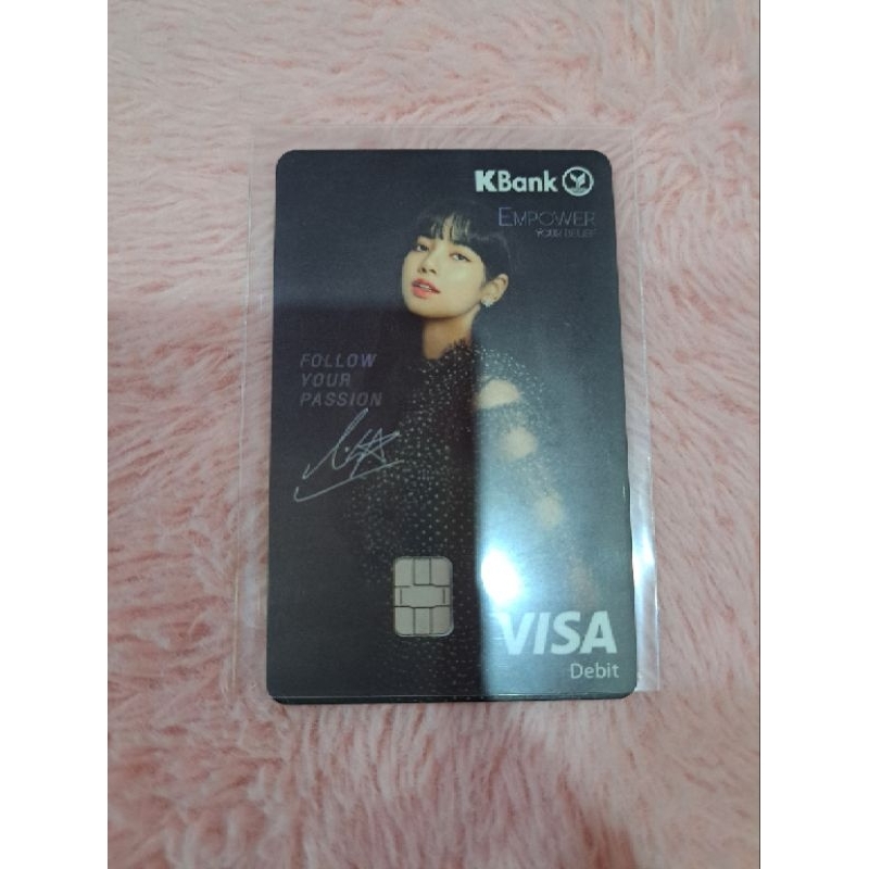 Lisa kbank debit visa atm กสิกร ลิซ่า สีดำ | Shopee Thailand