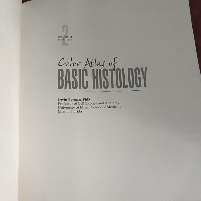 BASIC HISTOLOGY Color Atlas of | Shopee Thailand