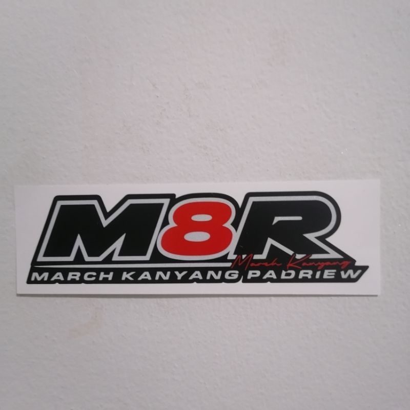 สติ๊กเกอร์ติดรถ M8R งานตัดไดรคัทสะท้อนแสง | Shopee Thailand