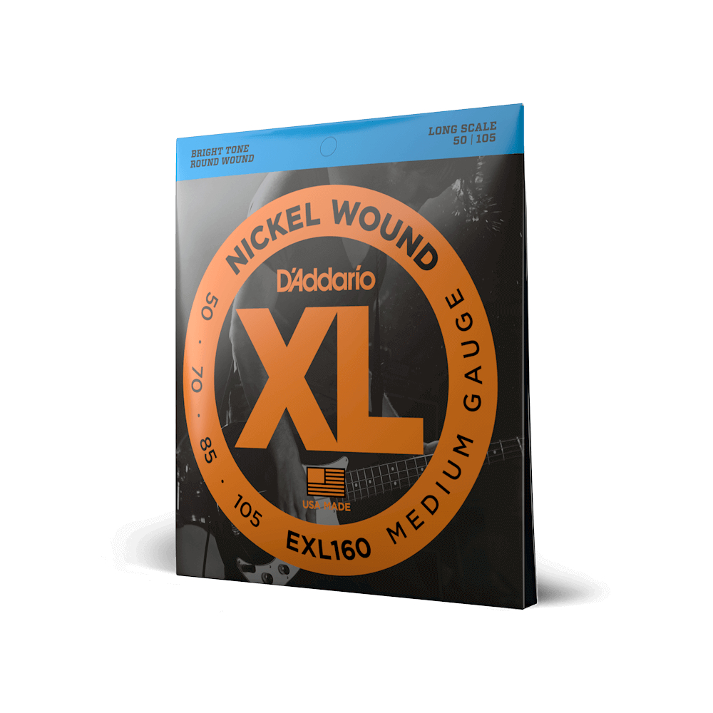[ของแท้ 100%] สายเบส D’Addario XL Nickel Wound เบอร์ EXL160 / EXL165 ...