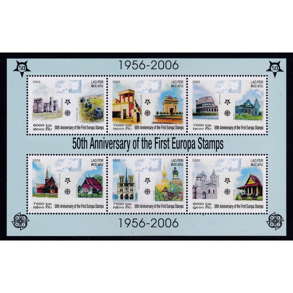 ชีทแสตมป์ 50th Anniversary of the First Europa Stamps | Shopee Thailand
