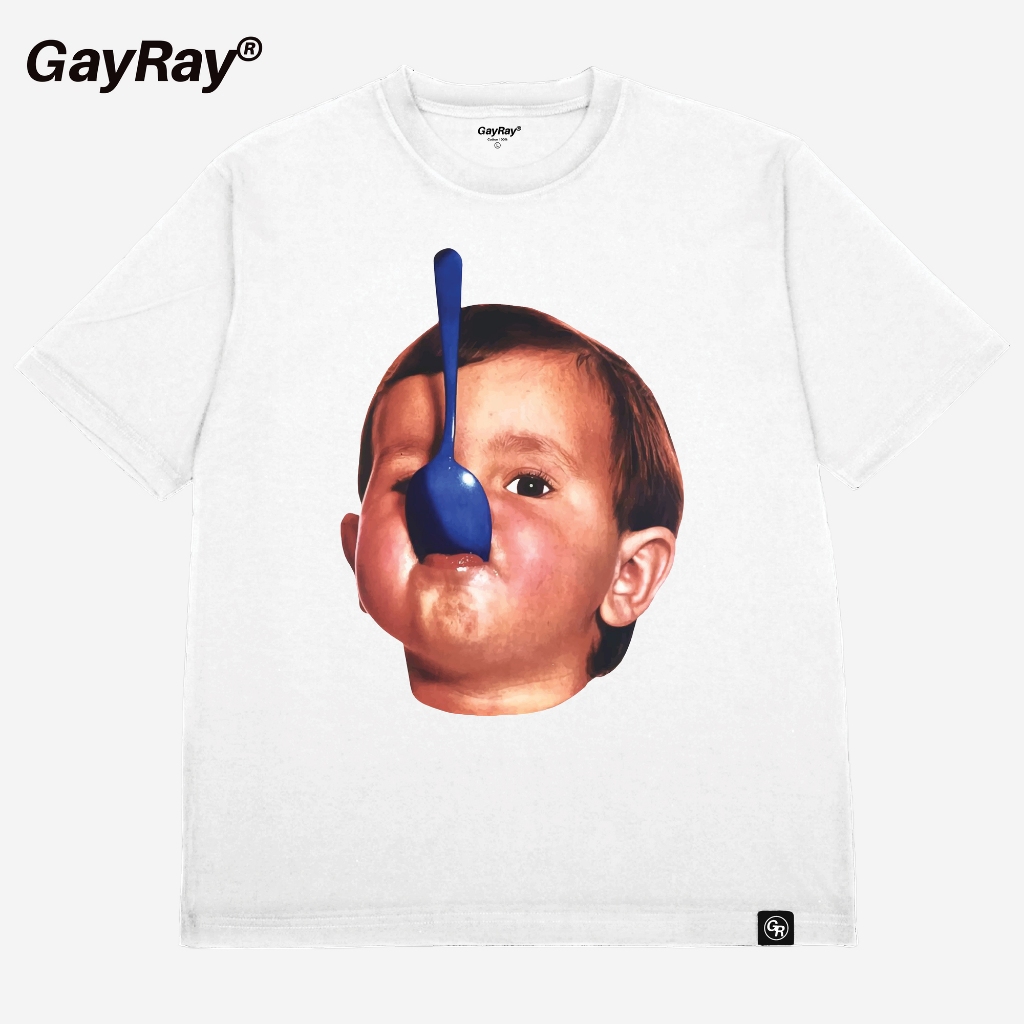 GayRay ⎰SPOONBOY⎱ เสื้อยืดโอเวอร์ไซส์ Cotton 100% นุ่่ม ใส่สบาย ...