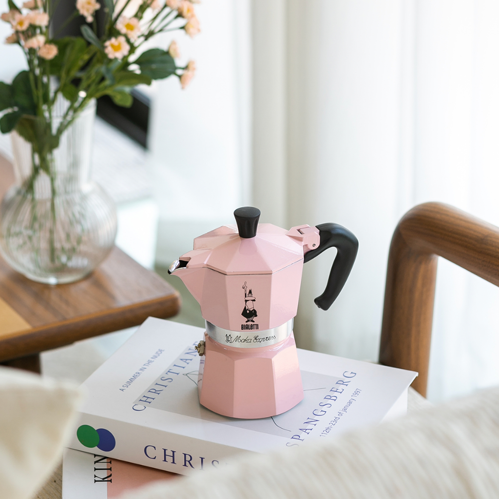 Bialetti หม้อต้มกาแฟ Moka Pot รุ่น Moka Express ขนาด 3 ถ้วย - Pink /BL-0009214 | Shopee Thailand