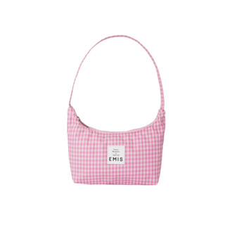 Doublekick.bkk - EMIS CHECK HOBO BAG [PINK/BLUE]