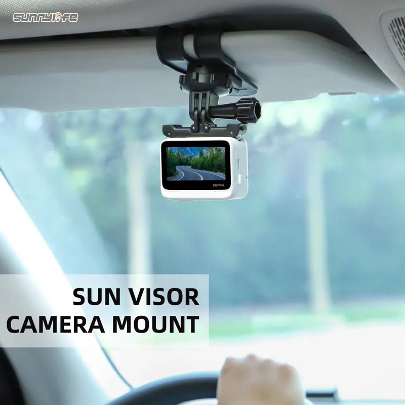 Sunnylife Car Sun Visor Mount Action Camera Holder Phone Vlog Mount 360