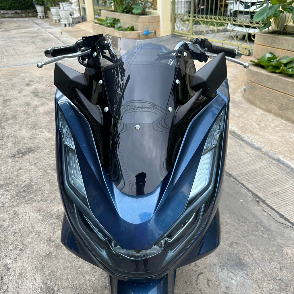 ชิวหน้าPCX160 ชิวสองขั้นV3 (แถมฟรีกระจกติดชิว) ปี2021 ทรงซิ่ง ชิวแต่ง ...