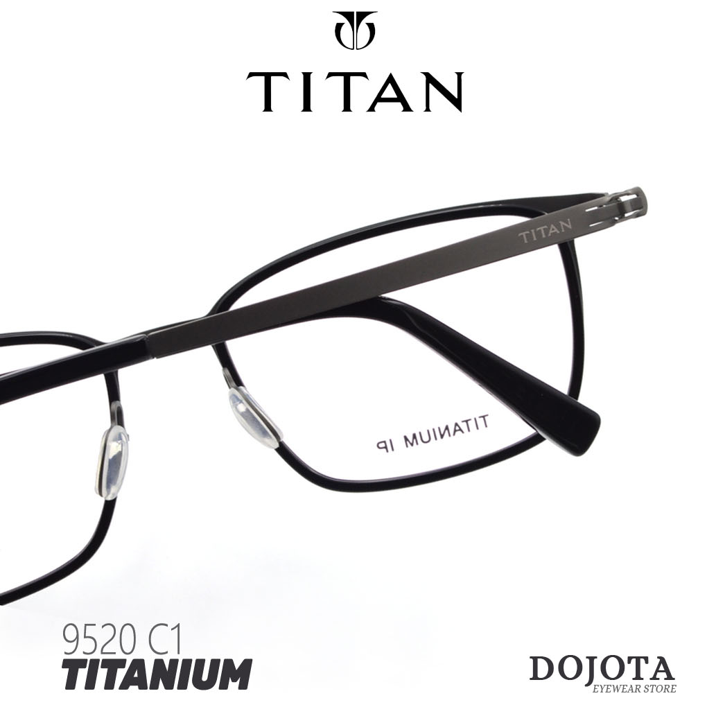 กรอบแว่นตาไทเทเนี่ยม-titan-รุ่น-9520-ทรงเหลี่ยมใหญ่-น้ำหนักเบา-made-in-korea