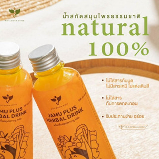 ( 6 ขวด ) JAMU PLUS น้ำจามู น้ำขมิ้นสกัด เครื่องดื่มสมุนไพร น้ำขมิ้นชัน ขิง มะขาม สมุนไพร น้ำสมุนไพรสกัดเย็น