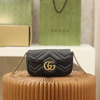 GUCCI MARMONT 22 RED CALF GHW - bagnifiquethailand