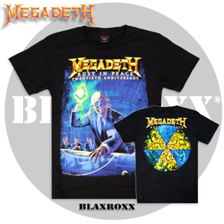 Blaxroxx เสื้อวง ลิขสิทธิ์แท้ Megadeth (MGD009-SUPERSOFT) ผ้า Supersoft cotton