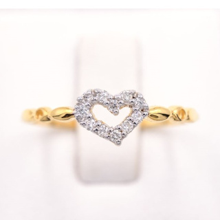 แหวนหัวใจ หน้าเต็ม 💖 แหวนเพชร แหวนทองเพชรแท้ ทองแท้ 37.5% (9K) ME873