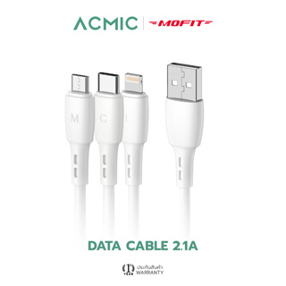 ACMIC สายชาร์จ  2.1/2.4A จ่ายไฟ 10/12W ความยาว 1M สำหรับ Micro USB/Type-C/L By Mofit รับประกันสินค้า 6 เดือน