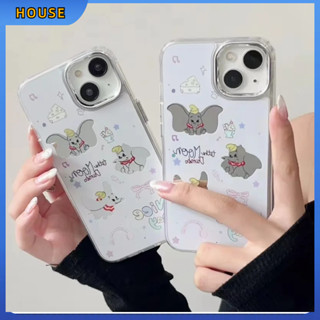 💲คูปองเคลม💲 case for iphone 11 12 ดัมโบ้ เคส 14 13 12 11 pro max วัสดุ IMD ป้องกันการตก กันกระแทก