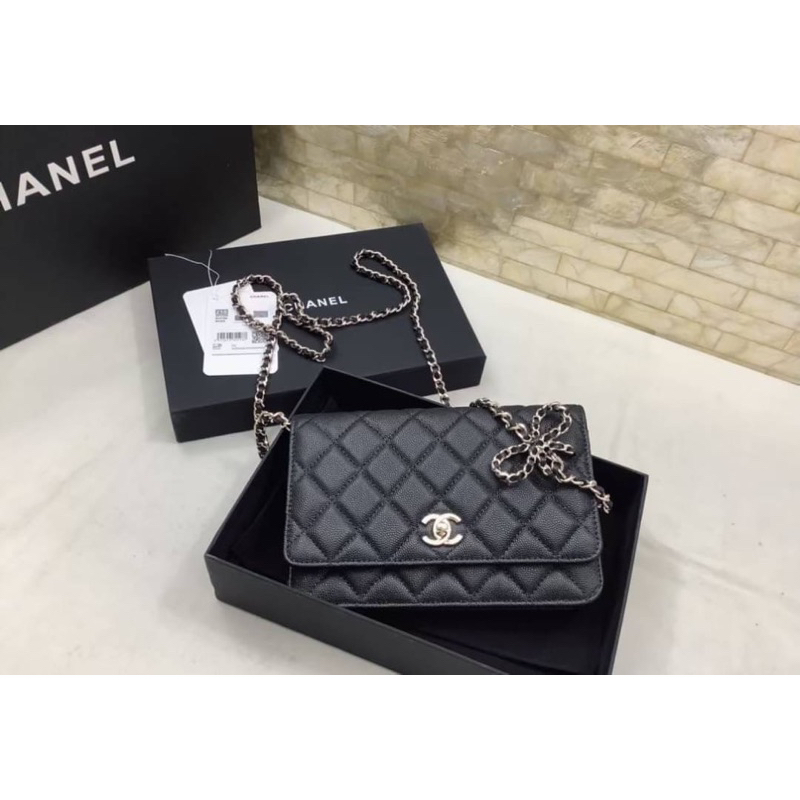 กระเป๋าสะพายข้าง-new-chanel-wallet-on-chain-bag-สินค้าพร้อมส่ง-เนื้องานสวย