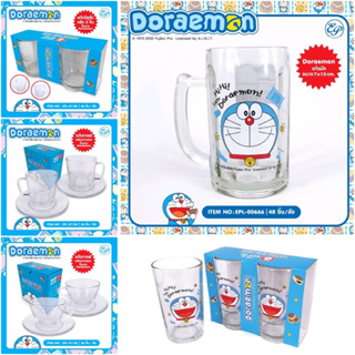 แก้ว ใส่น้ำดื่ม ชา กาแฟ สกรีนลาย Doraemon #ลิขสิทธิ์แท้ 💯