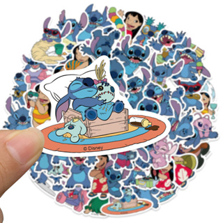 Stitchการ์ตูน สติช  sticker สติกเกอร์กันน้ำรูปแบบที่แตกต่างกัน  สเก็ตบอร์ด 50ชิ้น