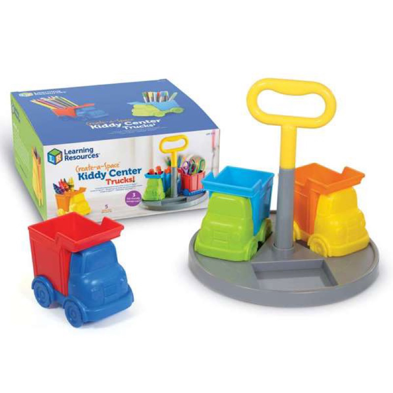 learning-resources-create-a-space-kiddy-center-trucks-5-pieces-ชุดจัดระเบียบของ-ลายรถบรรทุกสุดเท่