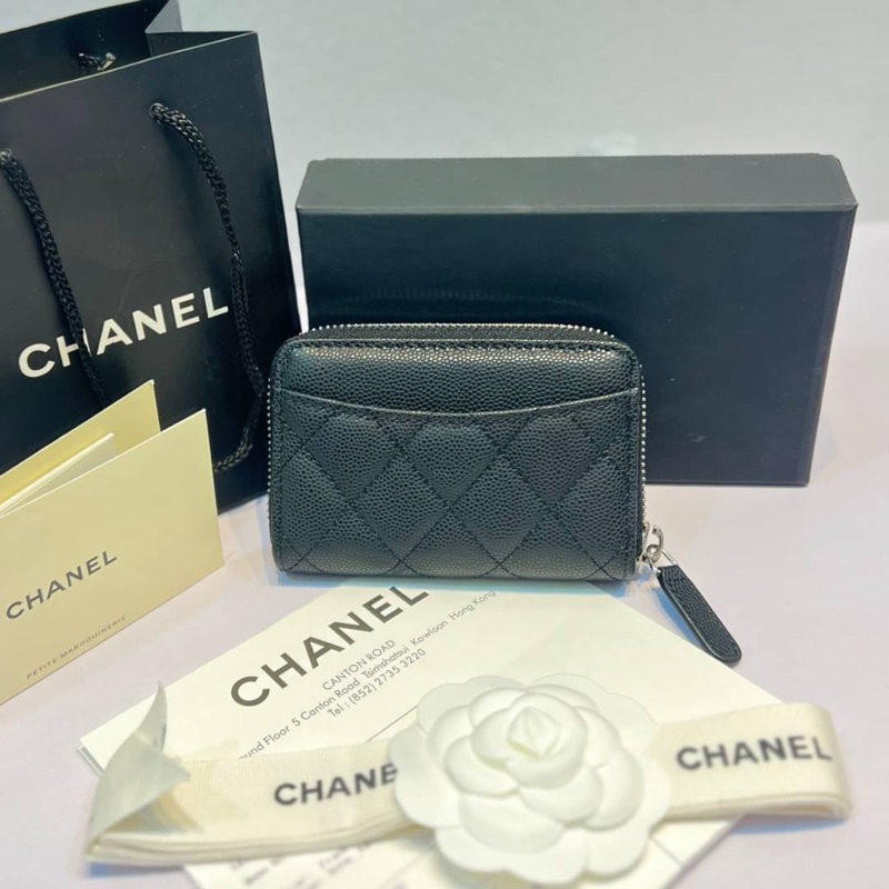 กระเป๋า-chanel-card-mini-wallet-cavear-เป็นกระเป๋าใส่การ์ดหรือใส่แบงค์รุ่นใหม่