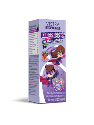 VISTRA IMU-PRO Elderberry plus BIO Multi Vitamin 120ml.