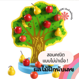 After kids ผลไม้นับเลข แม่เหล็ก ของเล่นไม้เสริมพัฒนาการ สอนนับเลข Montessori