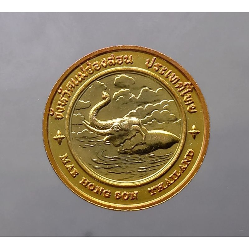 เหรียญที่ระลึก-เหรียญประจำจังหวัด-จ-แม่ฮ่องสอน-เนื้อทองแดง-ขนาด-2-5-เซ็นติเมตร-เหรียญประจำจ-เหรียญจ-แม่ฮ่องสอน