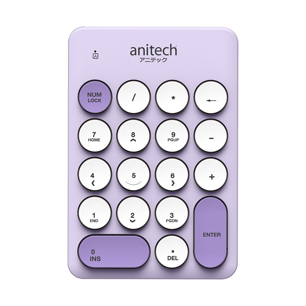 anitech-แป้นพิมพ์ตัวเลขไร้สายสีสันน่ารัก-รุ่น-n186-รับประกัน-2ปี