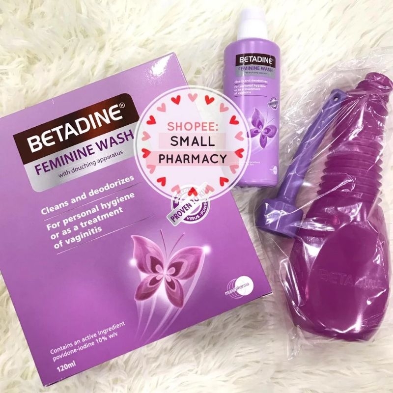Betadine Feminine Wash With Douching Apparatus 120ML Shopee Thailand