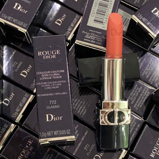 พร้อมส่งลิป ✅💯ขนาด Dior Lipstick Matte Mini #772 1.5g