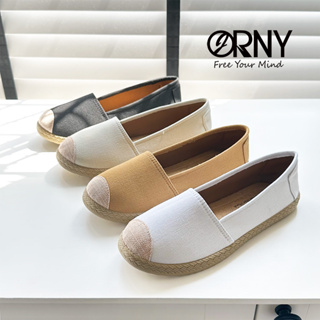 OY988 ® ORNY(ออร์นี่) ® รองเท้าผ้าใบแบบสวม สไตล์เกาหลี