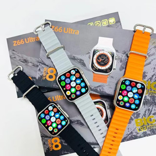 นาฬิกา smart watch แบบอัจฉริยะ รุ่น Z66 Ultra สมาร์ทวอท์ช หน้าจอ1.93 คุยโทรศัพท์ได้ อัตราการเต้นของหัวใจและการทำงานอื่นๆ