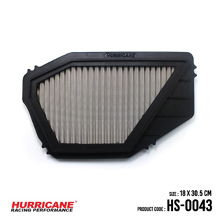 HURRICANE กรองอากาศสแตนเลส , ผ้าแดง Acura ( CL ) , Honda ( Accord , Odyssey , Shuttle ) , Isuzu ( Oasis ) HS-0043