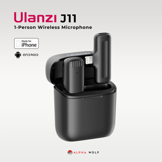 Ulanzi J11 One-Person Smartphone Wireless Microphone ไมค์ไร้สาย ไมค์ไวเลส 1ตัวรับ 1ตัวส่ง สำหรับสมาร์ทโฟน รับประกัน 1 ปี