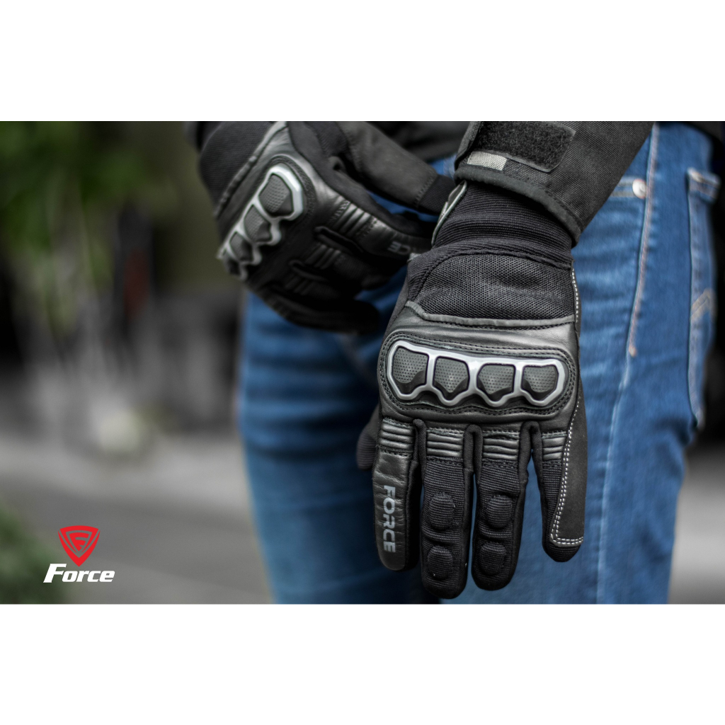 ถุงมือสำหรับขับขี่มอเตอร์ไซค์-force-rider-gloves-มาใหม่