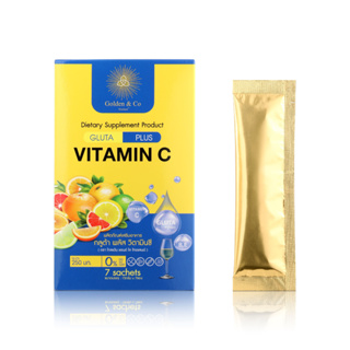 Golden &amp; Co. Thailand Gold Gluta plus Vitamin C (105g) อาหารเสริม เสริมภูมิคุ้มกัน ผิวใส